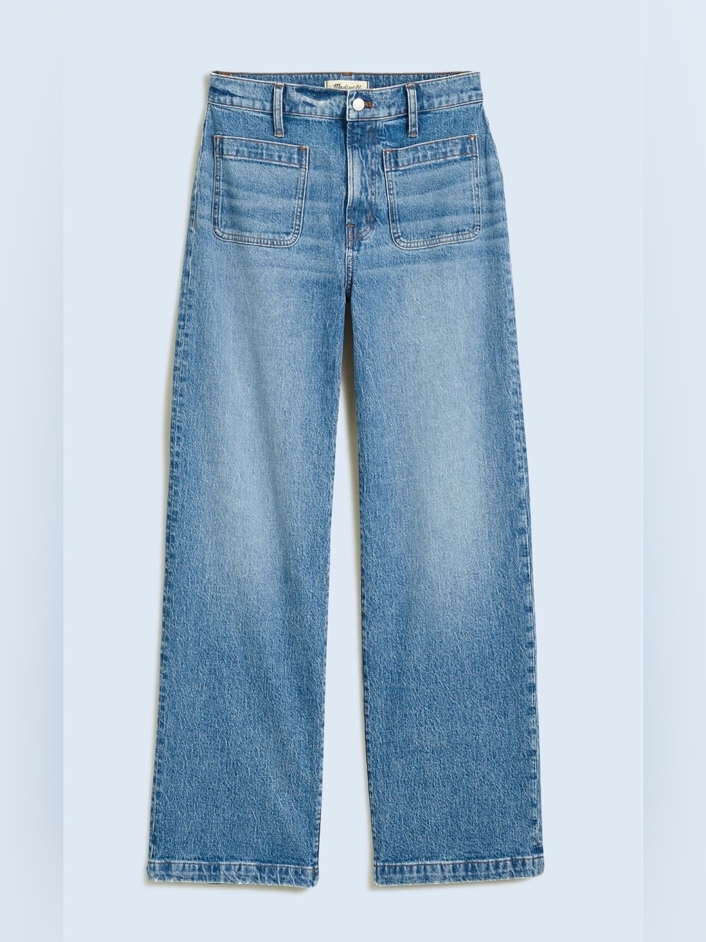 Madewell Emmett Wide-Leg Full Length Jean: Patch Pocket Edition